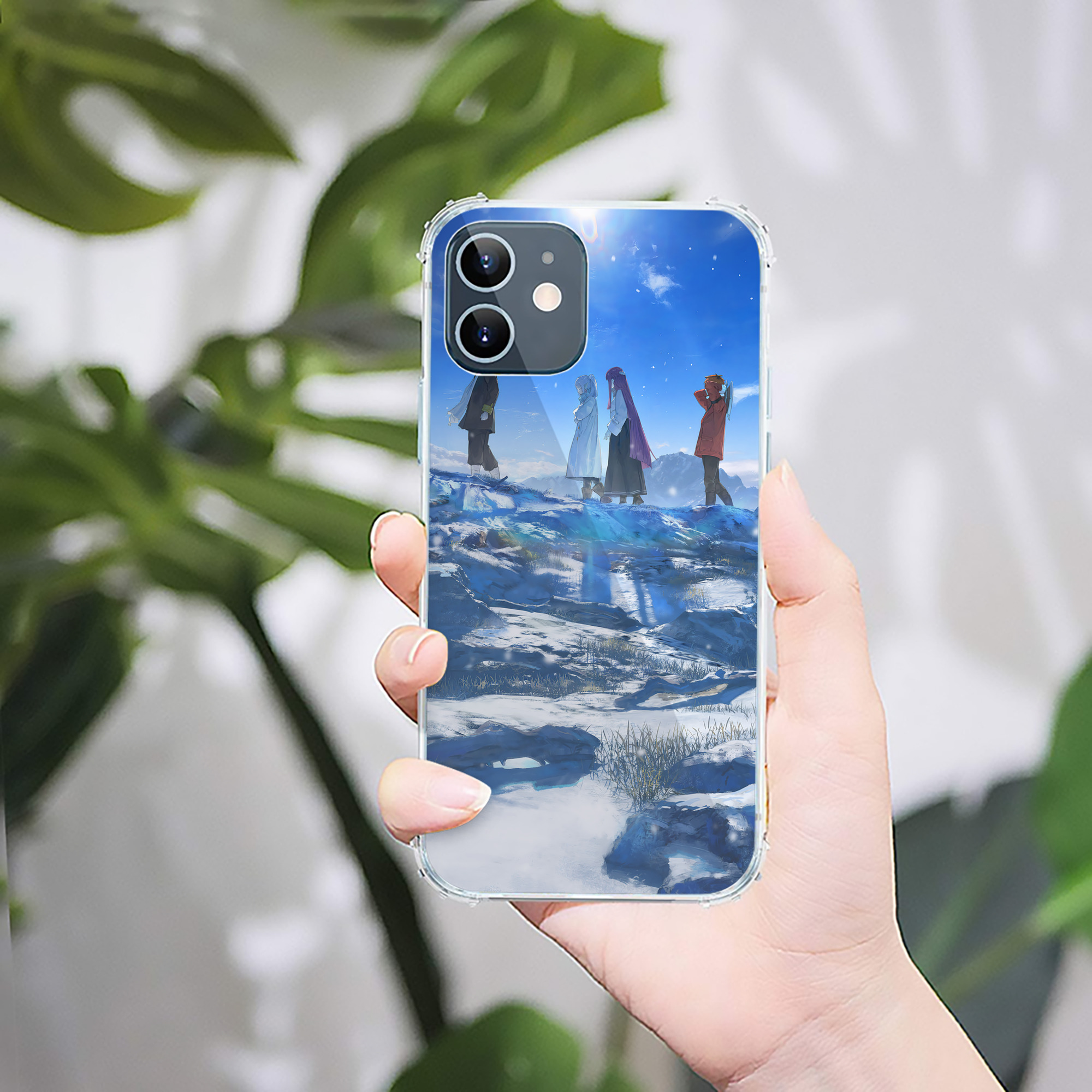 （画像用） 葬送のフリーレン Frieren 【iPhone 12シリーズ対応】透明スマホケース（クリアソフトケース）